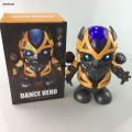 Difutagui Marvel Iron Man Dance Action Figures Sing Led Light Spiderman Robot Sales promotion Model Avengers Super Hero Robots Kid Doll Christmas Toy Gift. 