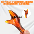 Difutagui Profesional 1PCS Amber Resin Wax Triangle Foot Massage GuaSha Scarping 2025 Tool Feet Relaxing Acupuncture Shiatsu Foot Care Health Care. 