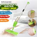 Ashunqiwen Hot Selling Healthy Spray Mop with Removable Washable Cleaning Microfiber Pad 360 Degree Spin Head Flat Floor Cleaner Water Spray Mop - 350ML. 