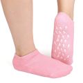 Moisturizing Silicone  Spa Gel Socks  for Dry Cracked Feet 1 pair Pink. 