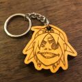 2D - GorillaZ - Band - All Natural Nepali/Nepalese Wood/Wooden Keyring/Keychain/Key Holder. 