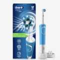Oral B Electric Toothbrush For Adults Vitality Model  Rechargeable Blue Color Criss Cross Action Powered By Braun. 
