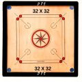 Good Quality Carrom Board (32 x 32) With Free Coins, Sticker & Powder. 