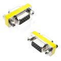 VGA Female to Female (15 Pin) Gender Changer Mini Adaptor Connector Converter. 
