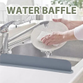 Reusable Sink Splash Guard Silicone Countertop Water Baffle Prevent Water Splashing Out Board Bathroom Kitchen Tool Easy to Use. 