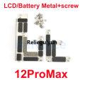 Relieguiyun 【ToyHorizon】5Set LCD Battery Metal Cover Plate and Screws iPhone 11 13 14 15 Pro Max 12 Mini Inner Metal Bracket Clip Plate Screw Bargain price. 
