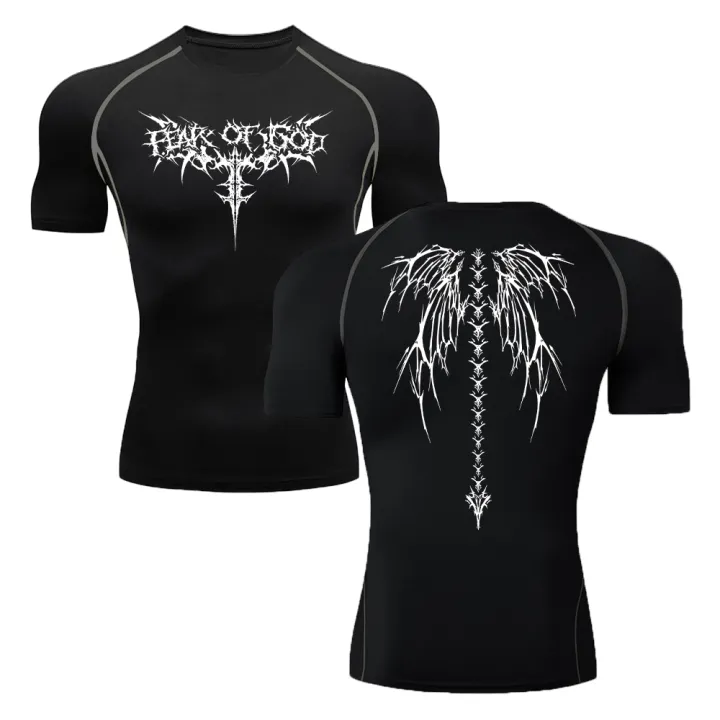 HOT%20Printed%20Compression%20Shirt%20For%20Men%20Short%20Sleeves%20Gym%20Rash%20Guard%20Jogging%20Fitness%20Muscle%20Wear%20Shirt%20Athletic%20Clothes%20Tops%20Summer%20-%20Image%203