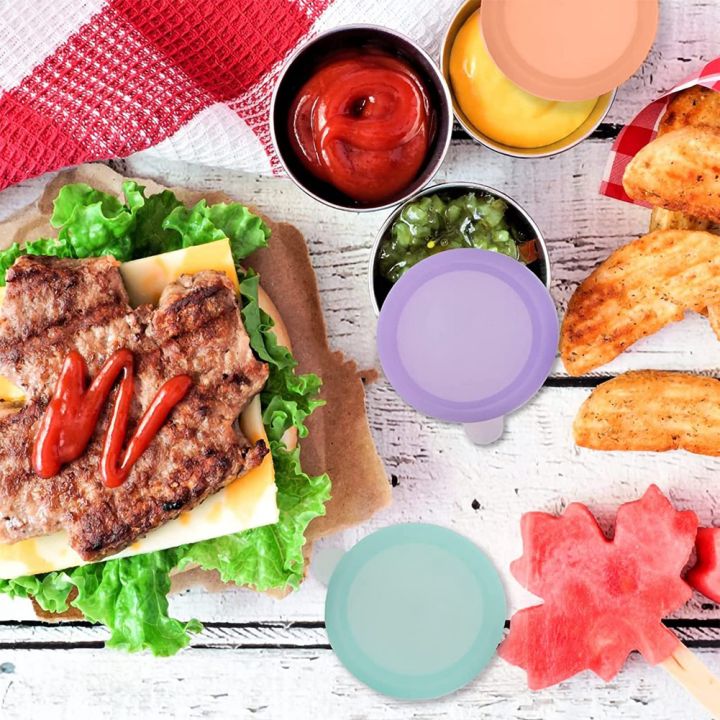 3Pcs%2050Ml%20Salad%20Dressing%20Container%20to%20Go,%20Stainless%20Steel%20Condiment%20Containers%20Cups%20with%20Silicone%20Lids%20for%20Bento%20Box%20-%20Image%202