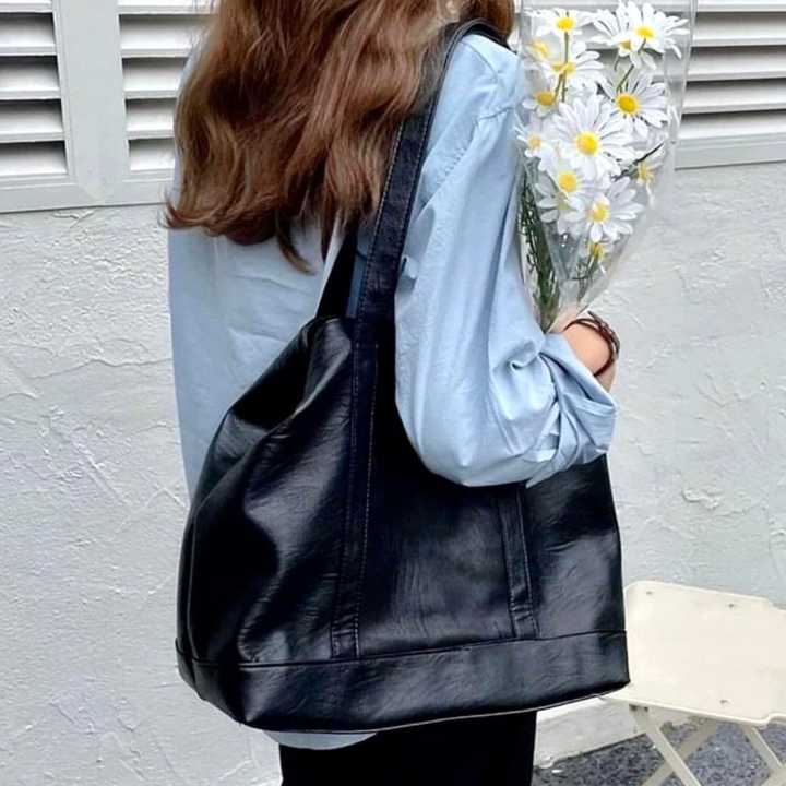 Large Capacity Pu Leather Women's Tote Bag