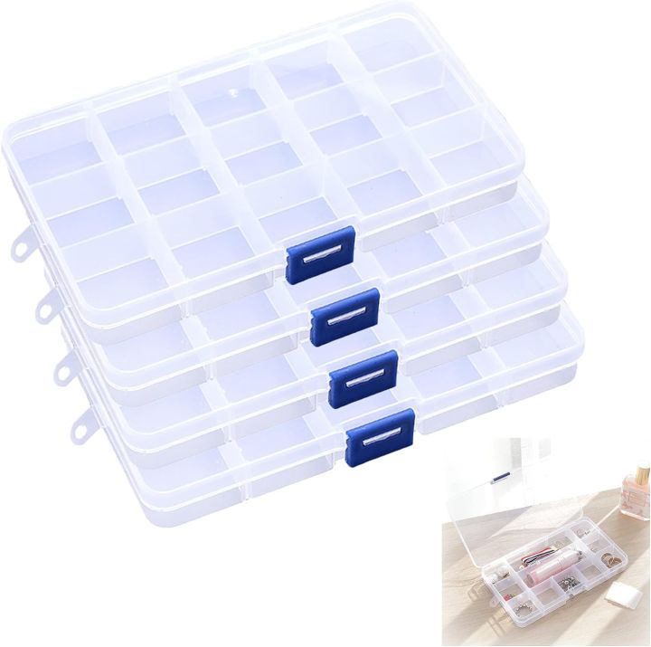 Plastic%20Box%20For%20Storing%20Jewelry,%20Beads,%20Screws,%20Small%20Parts.%20Transparent%20Storage%20Box%20Container.%2015%20Compartments.%20Perfect%20For%20DIY%20Projects.%20-%20Image%202