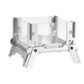 MOUNT Desktop Bonfire Stove Mini Charcoal Stove Stainless Steel Firewood Camping Stove Rack for Outdoor Home for Picnic. 