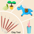 (GGBR)-Clay Tools Kit,28 PCS Pottery Tools,Polymer Clay Tools,Air Dry Clay Tools Set for Kids, Adults,Pottery Craft,Drawing. 