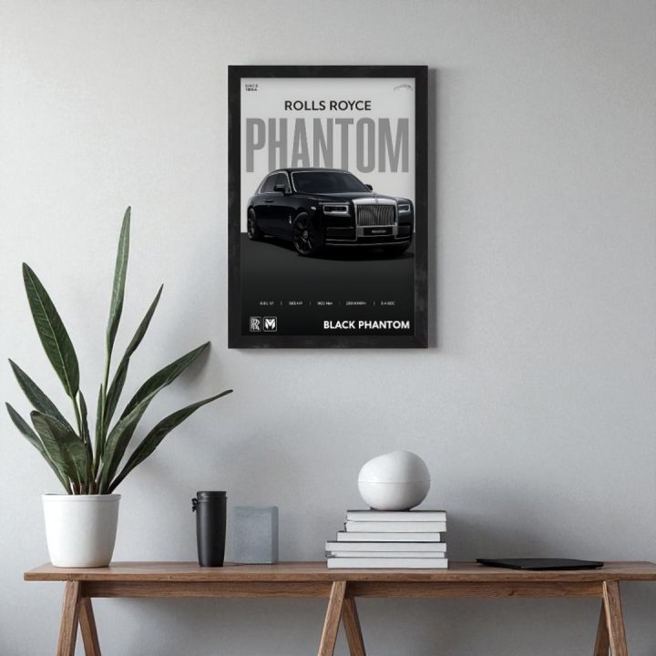 Rolls%20Royce%20Phantom,%20Porsche%20Taycan%20&%20Mercedes%20AMG%20Car%20Wall%20Art%20%E2%80%93%20Set%20of%203%20Framed%20A4%20Prints%20-%20Image%204