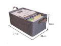 Narayani Suppliers ( pack Of 3 ) Clothes Storage Box Foldable Wardrobe Organizer and Storage Box Household Thickening and Wear-Resistant Clothing Finishing Box. 