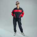 HUBA Red & Black Color Racer Jacket For Women. 
