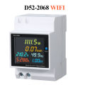 6 IN 1 Din Rail AC Monitor 110V 220V 380V 100A Voltage Current Power Factor Active KWH Electric Energy Frequency Meter VOLT AMP. 