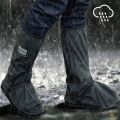 Double Coated Waterproof Shoe Cover Dust Proof Rain Protection Long Boot Cover Lightweight Reusable Unisex Outdoor Guard. 
