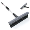 Wiper & Scrubber Dual Side Blade Rubber & Soft Sponge Telescopic Long and Short Pole 2 in 1 Car Wiper Home Cleaning Brush Extendable Solid Handheld. 