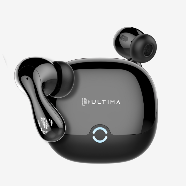 Ultima Atom 720 Earbuds with 2 EQ Modes | Ergonomic Fit | 50 Hours Playtime | 4 Mics with ENC | Dual Tone with UV Coated Finish | Rampage Mode (50 MS) | IPX4 Rated | 3C BOOST Charging Wireless Earbuds