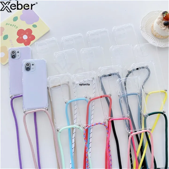Neck%20Strap%20Lanyard%20Cord%20Rope%20Transparent%20Phone%20Case%20For%20Samsung%20S24%20S23%20S22%20Plus%20S21%20FE%20S20%20Ultra%20S10%20Soft%20Silicone%20Cover%20-%20Image%202