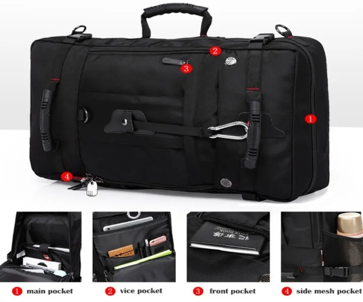 Bag%20Travel%20Carry-on%20Superior%20Quality%20Multifunctional%20KAKA%20Convertible%20Duffle%20Durable%20Backpack%20-%20Image%209