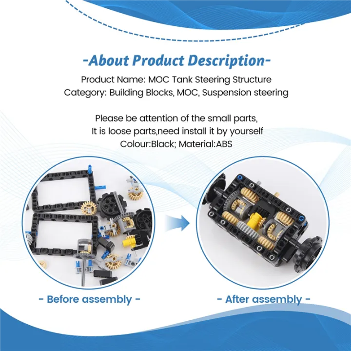 -19788 Tank Steering Structure Gear Differential Hole Arm Beam Assembly ...