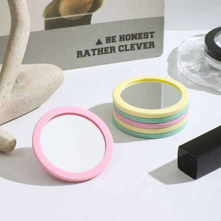 1pc%20Round%20Makeup%20Portable%20Silicone%20Student%20Dormitory%20Desktop%20Small%20Gift%20Mini%20Handheld%20Pocket%20Mirror%20Home%20Decor%20-%20Image%205