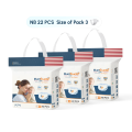 MumBuds USA ZIPLOCK Tape Style Diapers Size-1 NB (2–5 kg) 22 Pcs (Pack of 3) | Ultrathin, Soft & Breathable Baby Diapers. 