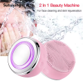 Sutuiying Electric silicone facial cleansing brush ultrasonic vibrating Luxury facial cleansing brush portable facial cleansing brush. 