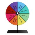 Reusable Plastic Prize Wheel Multicolor Editable Spinner Game Round Dry Erase Spin Wheel. 