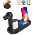 4 in 1 Fast Charging Portable Multi-function Charging Dock Compatible with i  Watch Airpods Headset Charging Station. 
