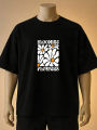 Blooming Flowers Printed Tshirt - Blue, Brown, Black. 