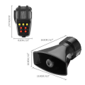 Mic PA System Emergency Amplifier Hooter 12V Car Alarm Horn Car Warning Alarm Speakers Loud. 