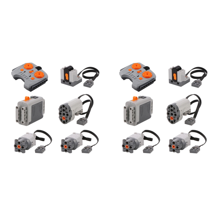 2 Set Function Set L Motor Servo Motor Battery Box IR Speed Remote Control Receiver Building Blocks Style B