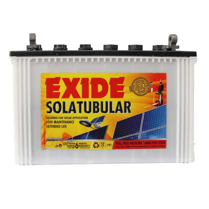 Exide Solar Tubular Battery 6LMS20 12V-20AH