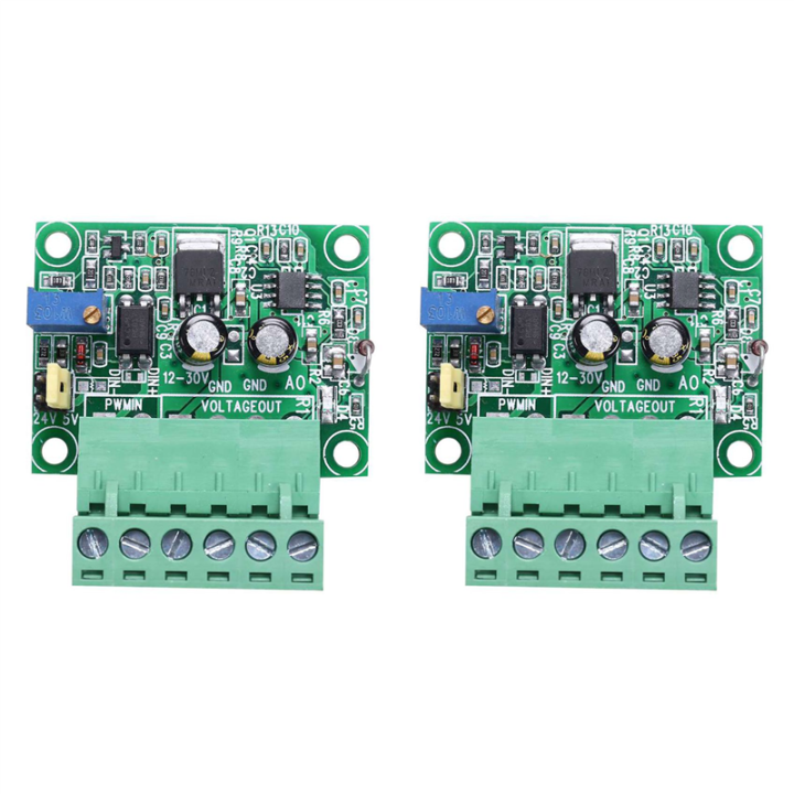 JINMY 2X 0-5V/ 0-10V to 0-100% Analog Input Voltage to PWM Signal Converter Module PLC AD