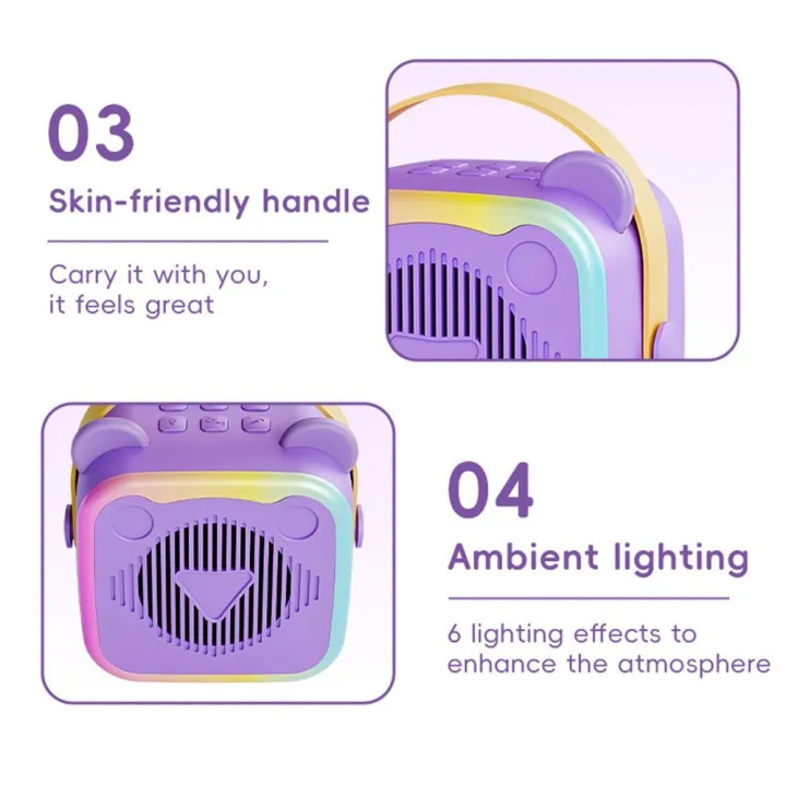 Bluetooth%20Speaker%20Portable%20Mini%20Karaoke%20Machine%203.5mm%20Earphone%20Charging%20Mini%20Bluetooth%20Audio%20Durable%20HIFI%20Surround%20Mini%20Home%20Karaoke%20Speaker%20Outdoor%20Karaoke%20-%20Image%205