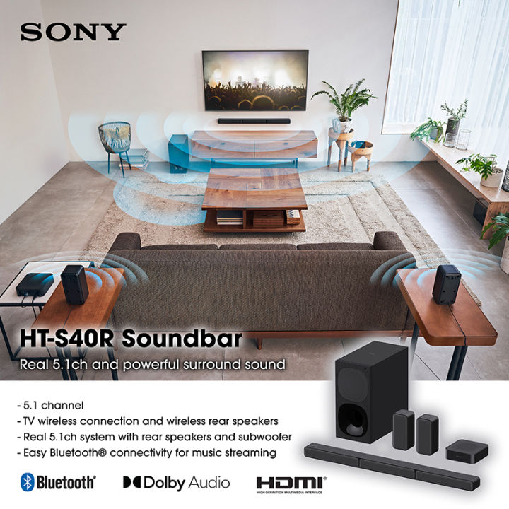 Sony%205.1ch%20Home%20Cinema%20with%20Wireless%20Rear%20Speakers%20HT-S40R%20-%20Image%205