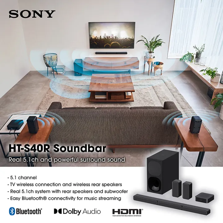 Sony%205.1ch%20Home%20Cinema%20with%20Wireless%20Rear%20Speakers%20HT-S40R%20-%20Image%205