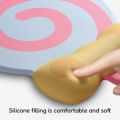 Gaming Mouse Pads Slow Rebound Lollipop Wrist Mouse Pad Non-Slip Comfort Wrist Support Mouse Pad Creative Soft Keyboard Hand Cushion Student. 