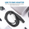 2X DMX512 USB DMX Interface Adapter LED Stage Lighting Controller, USB to DMX Interface Adapter, DMX Controller. 