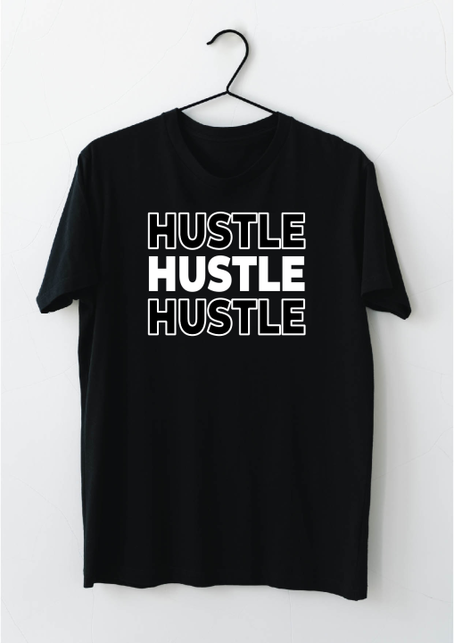 Yaki HUSTLE Pure Cotton T-shirts for Both Men and Women