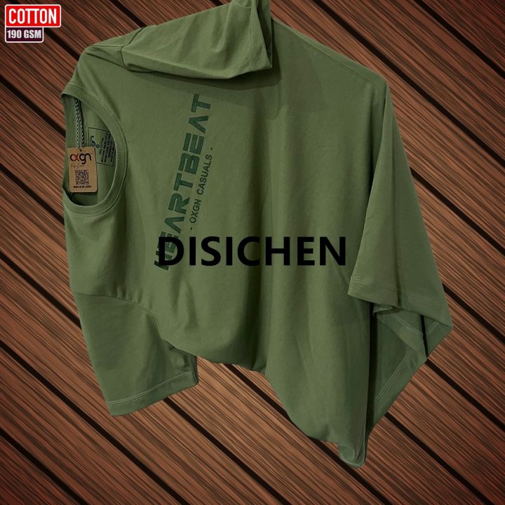 DISICHEN%20OXGN%20Men's%20Regular%20Crew%20Neck%20Tees%20Export%20Quality%20190gsm%20T-shirts%20-%20Jade%20Green%20Hot%20Selling%20-%20Image%204