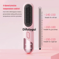 Difutagui Hair Ions Brush Fast Heating Negative Straightener Curly Sales promotion Electric Comb Hair Fluffy Hot Brush Detangling Styling. 