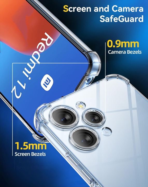 Redmi%2012%20Clear%20Case%20-%20Transparent%20Soft%20Silicone%20TPU%20Anti-Fall%20Cover%20-%20Image%205