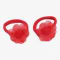 Red Colour Flowerl Design Rubber Band. 