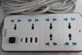 Silvertek 3000W Heavy Extension Cord With 6 Outlets Power Strip , 3 USB + PD & Surge Protection Multiplug 3M Cable. 