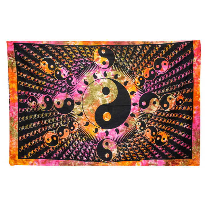 Multi-Color Yin-Yang Design Tapestry Wall Hanging Décor -  210cm x 240cm
