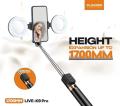 Plokama Tripod Live K9 Pro  Bluetooth Remote With LED Flashlight Selfie Stick. 