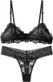 Lace Sexy Non Padded Bra Panty Set. 